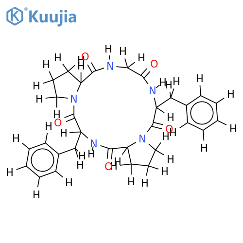 cyclo-(Gly-cis-L-Pro-L-Phe-cis-L-Pro-L-Phe) structure