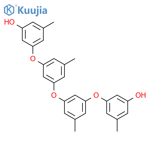 3,3'-{[oxybis(5-methyl-1,3-phenylene)]bis(oxy)}bis(5-methylphenol) structure