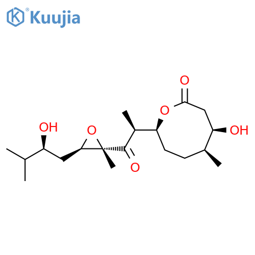 2-Oxocanone,4-hydroxy-8-[(1S)-2-[(2S,3R)-3-[(2S)-2-hydroxy-3-methylbutyl]-2-methyloxiranyl]-1-methyl-2-oxoethyl]-5-methyl-, (4R,5S,8S)- structure