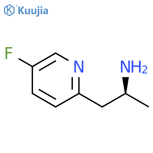 2-Pyridineethanamine, 5-fluoro-a-methyl-, (aS)- structure