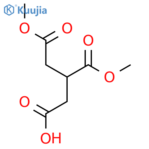 5-Methoxy-3-(methyl carboxy)-5-oxopentanoic acid structure
