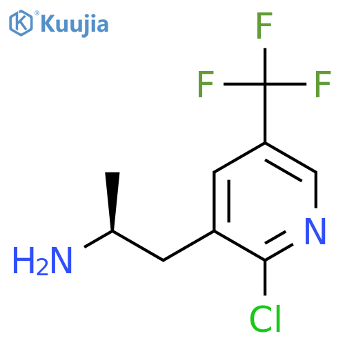 (2S)-1-2-chloro-5-(trifluoromethyl)pyridin-3-ylpropan-2-amine structure