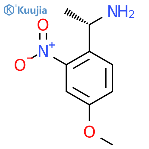 (1S)-1-(4-methoxy-2-nitrophenyl)ethan-1-amine structure