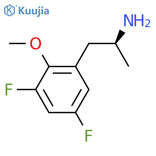 (2S)-1-(3,5-difluoro-2-methoxyphenyl)propan-2-amine structure