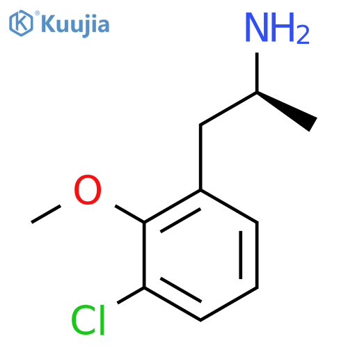 (2S)-1-(3-chloro-2-methoxyphenyl)propan-2-amine structure