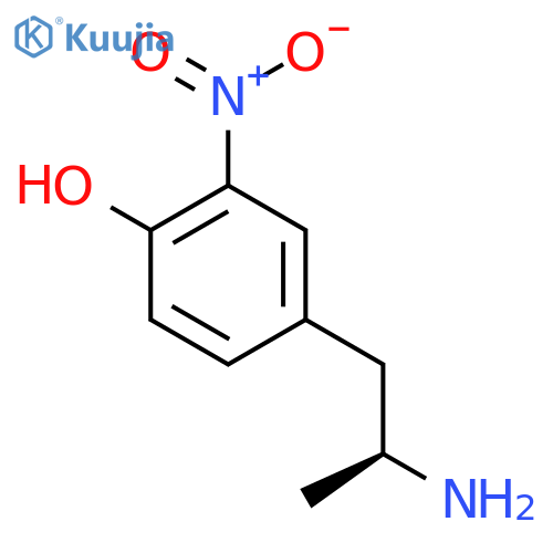 4-(2S)-2-aminopropyl-2-nitrophenol structure