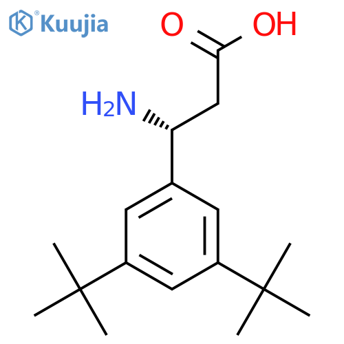 (3R)-3-AMINO-3-(3,5-DI-TERT-BUTYLPHENYL)PROPANOIC ACID structure