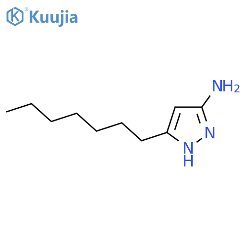 3-heptyl-1H-pyrazol-5-amine structure