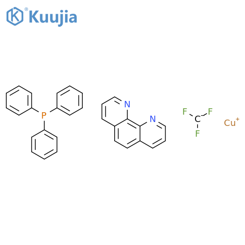 (1,10-Phenanthroline)(trifluoromethyl)(triphenylphosphine)copper(I) structure