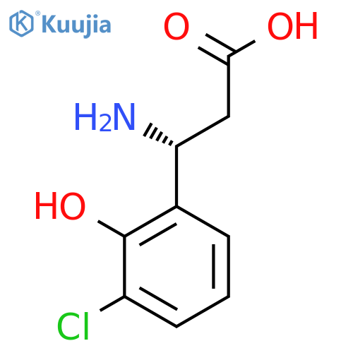 (3R)-3-AMINO-3-(3-CHLORO-2-HYDROXYPHENYL)PROPANOIC ACID structure