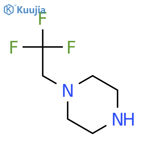 1-(2,2,2-Trifluoroethyl)piperazine structure