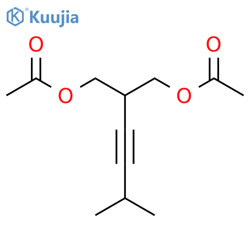 1,3-Propanediol, 2-(3-methyl-1-butynyl)-, diacetate structure