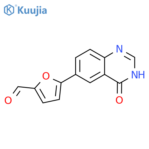 5-(4-Oxo-3,4-dihydroquinazolin-6-yl)furan-2-carbaldehyde structure
