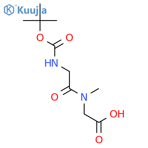 Glycine, N-[(1,1-dimethylethoxy)carbonyl]glycyl-N-methyl- structure