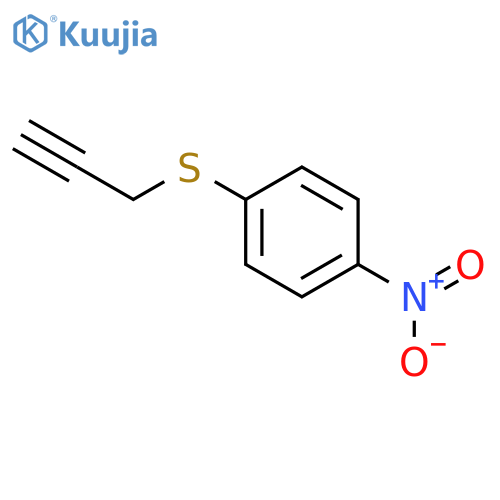 Benzene, 1-nitro-4-(2-propynylthio)- structure