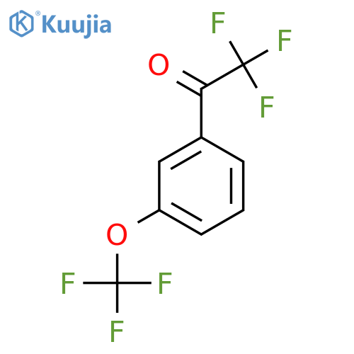 2,2,2-trifluoro-1-3-(trifluoromethoxy)phenylethan-1-one structure