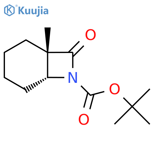 (+/-)-tert-Butyl-1-methyl-8-oxo-7-azabicyclo[4.2.0]octane-7-carboxylate structure