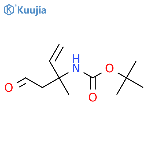 N-Boc-(+/-)-amino-3-methylpent-4-enal structure