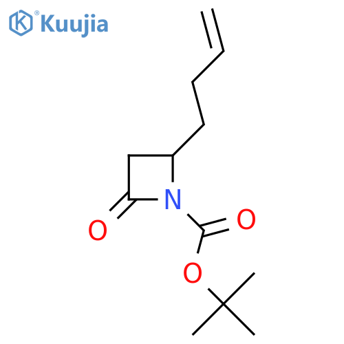 Tert-butyl 2-(but-3-en-1-yl)-4-oxoazetidine-1-carboxylate structure