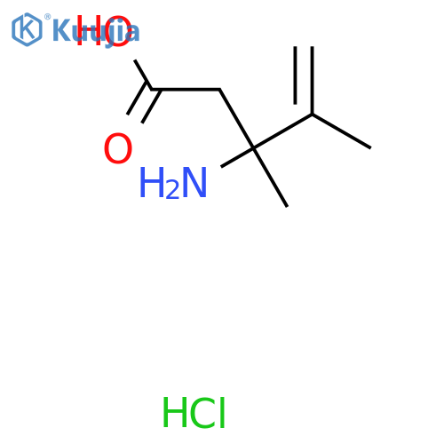 (+/-)-3-Amino-3,4-dimethylpent-4-enoic acid hydrochloride structure