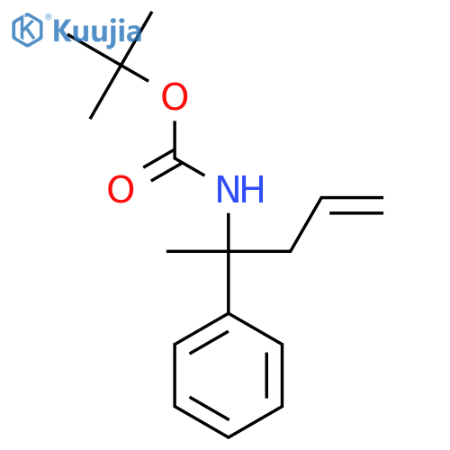 Tert-butyl (2-phenylpent-4-en-2-yl)carbamate structure