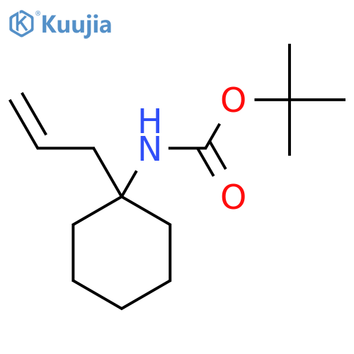 tert-butyl N-1-(prop-2-en-1-yl)cyclohexylcarbamate structure