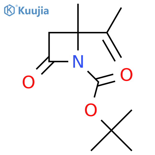 (+/-)-Tert-Butyl 2-isopropenyl-2-methyl-4-oxoazetidine-1-carboxylate structure