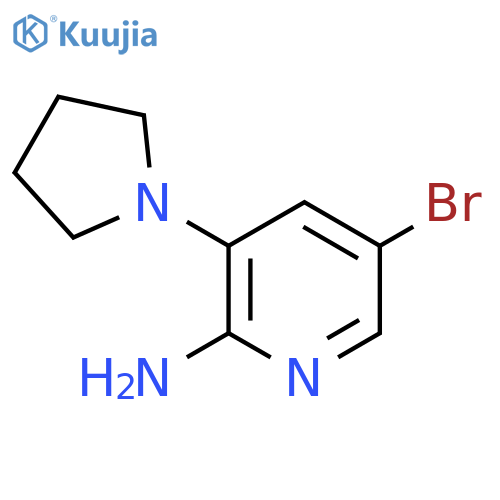 5-Bromo-3-(pyrrolidin-1-yl)pyridin-2-amine structure