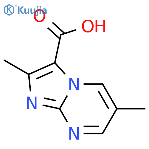 2,6-Dimethylimidazo[1,2-a]pyrimidine-3-carboxylic acid structure