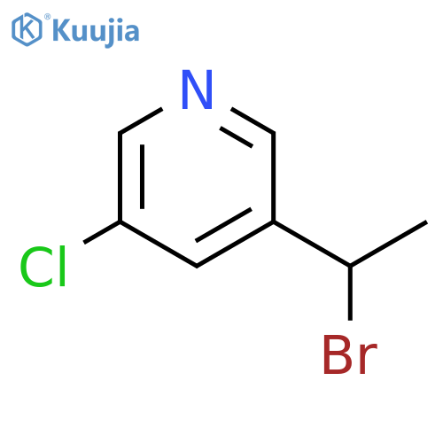Pyridine, 3-(1-bromoethyl)-5-chloro- structure