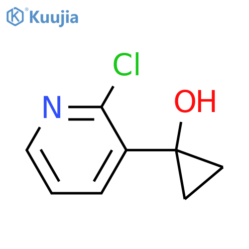 1-(2-chloropyridin-3-yl)cyclopropan-1-ol structure