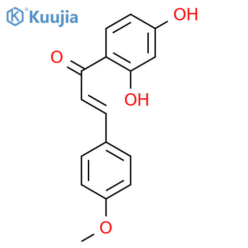 (2E)-1-(2,4-dihydroxyphenyl)-3-(4-methoxyphenyl)prop-2-en-1-one structure