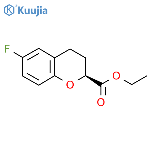(S)-Ethyl 6-fluorochroman-2-carboxylate structure