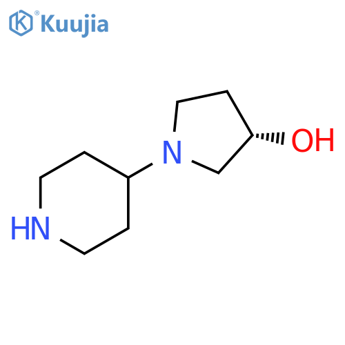 (3S)-1-(4-Piperidinyl)-3-pyrrolidinol structure