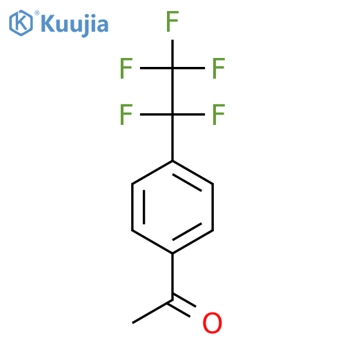 1-4-(pentafluoroethyl)phenylethan-1-one structure