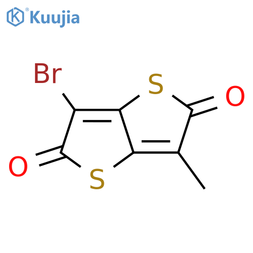 3-bromo-6-methyl-thieno[3,2-b]thiophene-2,5-dione structure