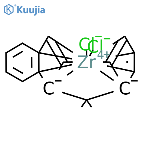 [Isopropylidene(cyclopentadienyl)(indenyl)]-dichloro-zirconium(IV) structure