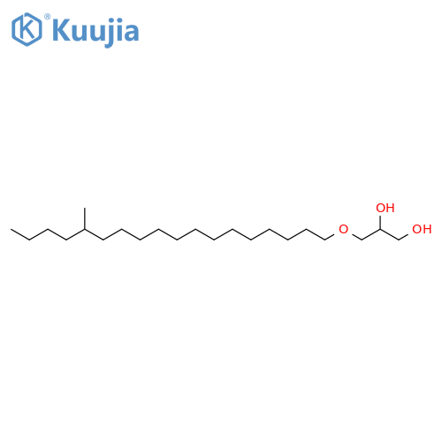 1,2-Propanediol, 3-[(14-methyloctadecyl)oxy]- structure
