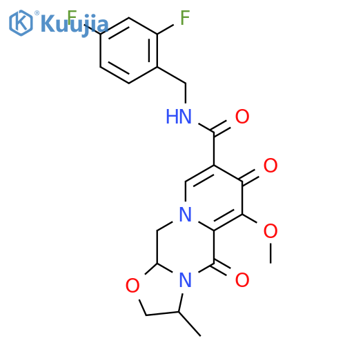 (3S,11aR)-N-(2,4-difluorobenzyl)-6-methoxy-3-methyl-5,7-dioxo-2,3,5,7,11,11a-hexahydrooxazolo[3,2-d]pyrido[1,2-a]pyrazine-8-carboxamide structure