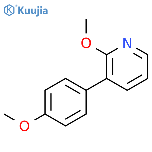Pyridine, 2-methoxy-3-(4-methoxyphenyl)- structure