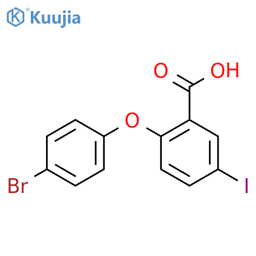 2-(4-Bromophenoxy)-5-iodobenzoic acid structure
