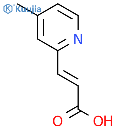 3-(4-methylpyridin-2-yl)prop-2-enoic acid structure