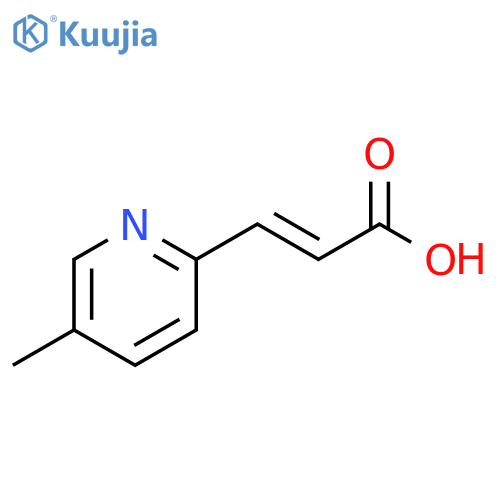 (2E)-3-(5-methylpyridin-2-yl)prop-2-enoic acid structure