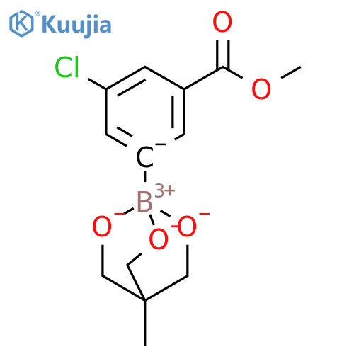 1-(3-chloro-5-(methoxycarbonyl)phenyl)-4-methyl-2,6,7-trioxa-1-borabicyclo[2.2.2]octan-1-uide structure