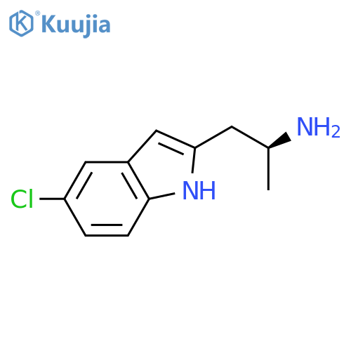 (2S)-1-(5-chloro-1H-indol-2-yl)propan-2-amine structure