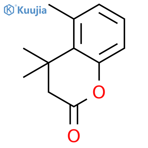 2H-1-Benzopyran-2-one, 3,4-dihydro-4,4,5-trimethyl- structure