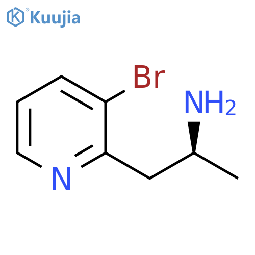 (2S)-1-(3-bromopyridin-2-yl)propan-2-amine structure