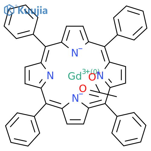 Gd(III) meso-Tetraphenyl porphine acetate structure