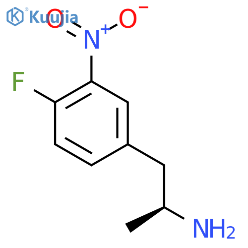 (2S)-1-(4-fluoro-3-nitrophenyl)propan-2-amine structure