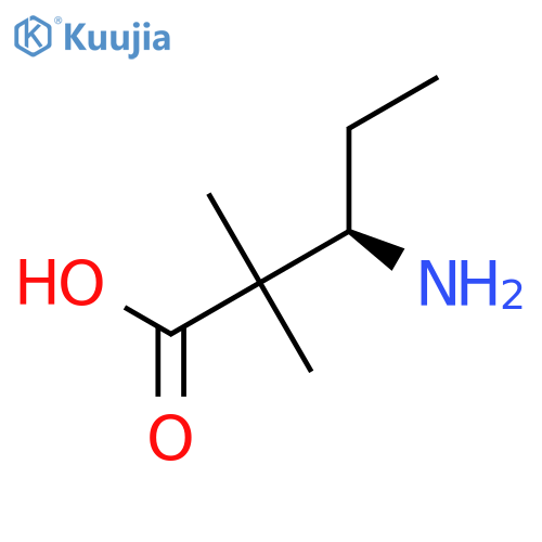 (3R)-3-amino-2,2-dimethylpentanoic acid structure